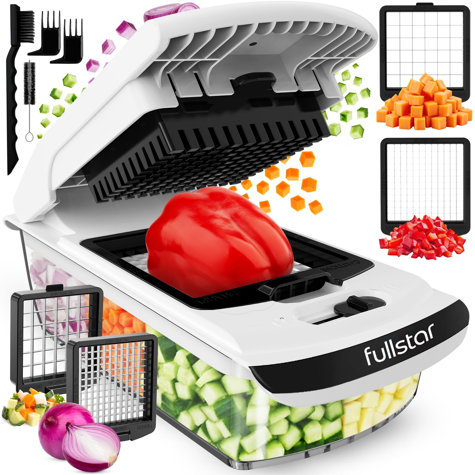 Fullstar The Original Pro Chopper - Vegetable and 2 in 1, White gallery