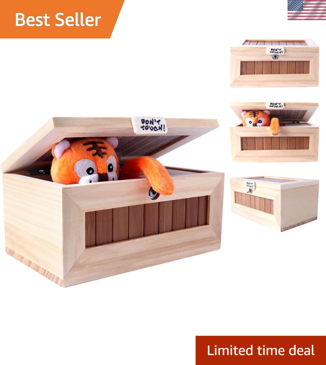Surprising Useless Box with Adorable Tiger - Rechargeable Fun for All Ages gallery