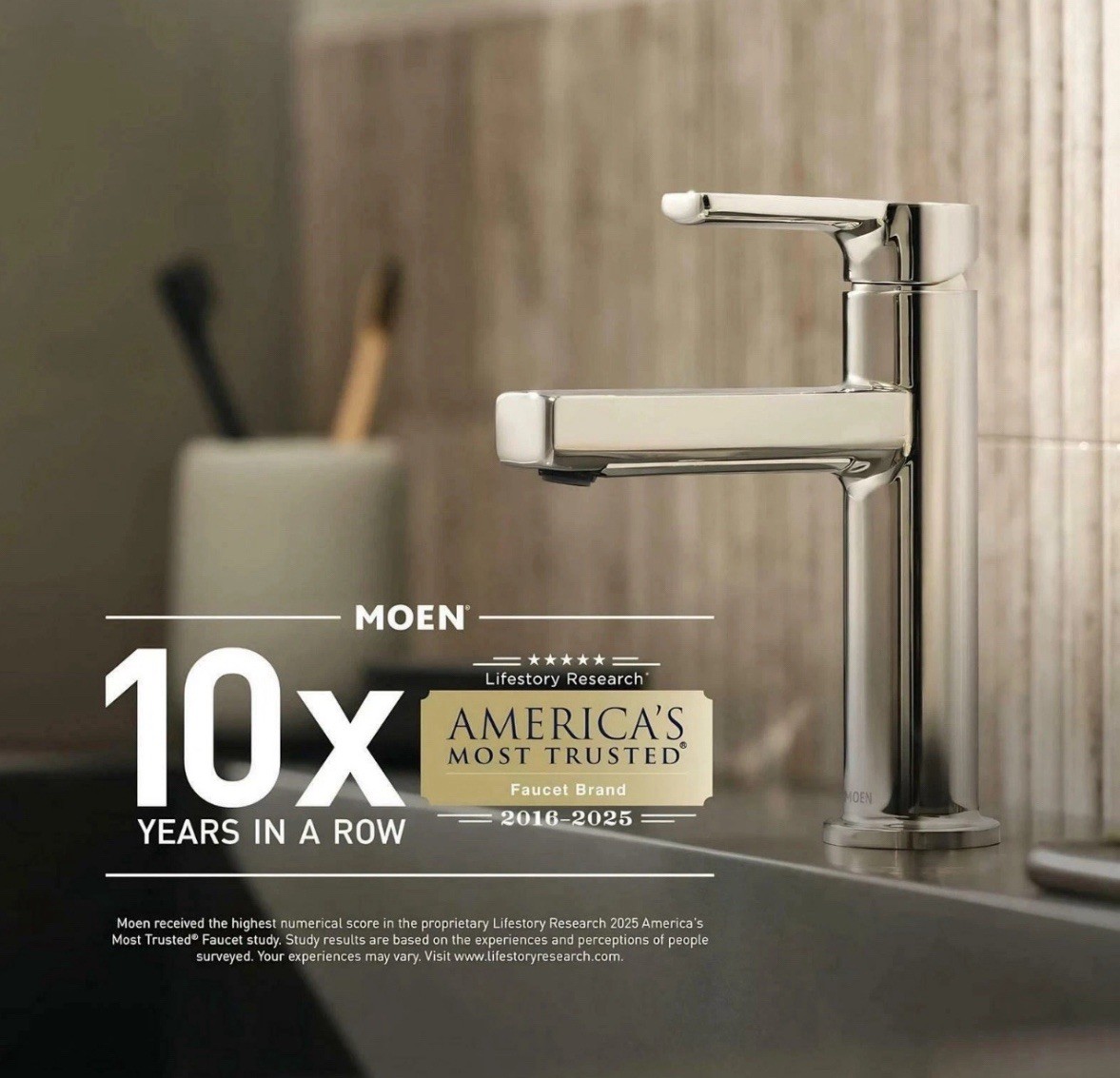 MOEN Adler 4-Inch Single Handle Bathroom Faucet Brushed Nickel WSL84502SRN gallery