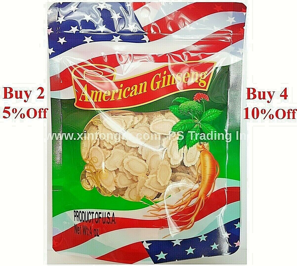 Premium Grade American Round Ginseng Slice, 100% Hand Selected (4oz/8oz/16oz) gallery