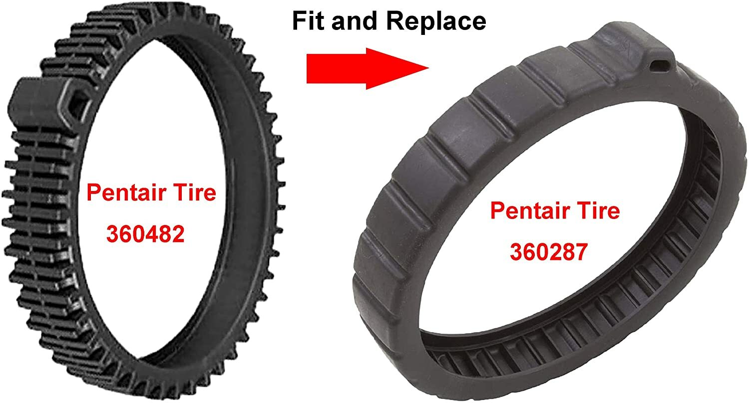 2PK 360287/360482 Tire Kit Replacement For Pentair Rebel/Warrior Pool Cleaner gallery