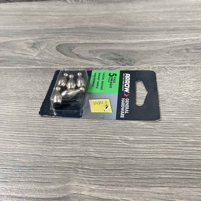 Arrow General Hardware 5 pack Bowling Pin Casual Magnets Silver Color New gallery
