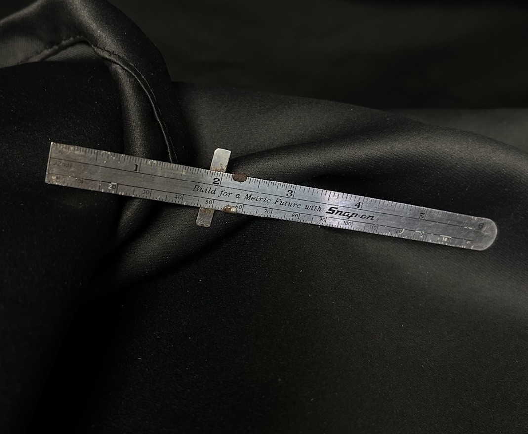 Snap-On Tools Metric Sliding Pocket Clip Ruler 6" 64th Millimeter Metal SPP-380 gallery