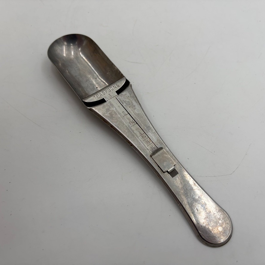 Vintage Bonny Adjustable Measuring Spoon 1 Tbsp 3 Tsp Stainless USA gallery