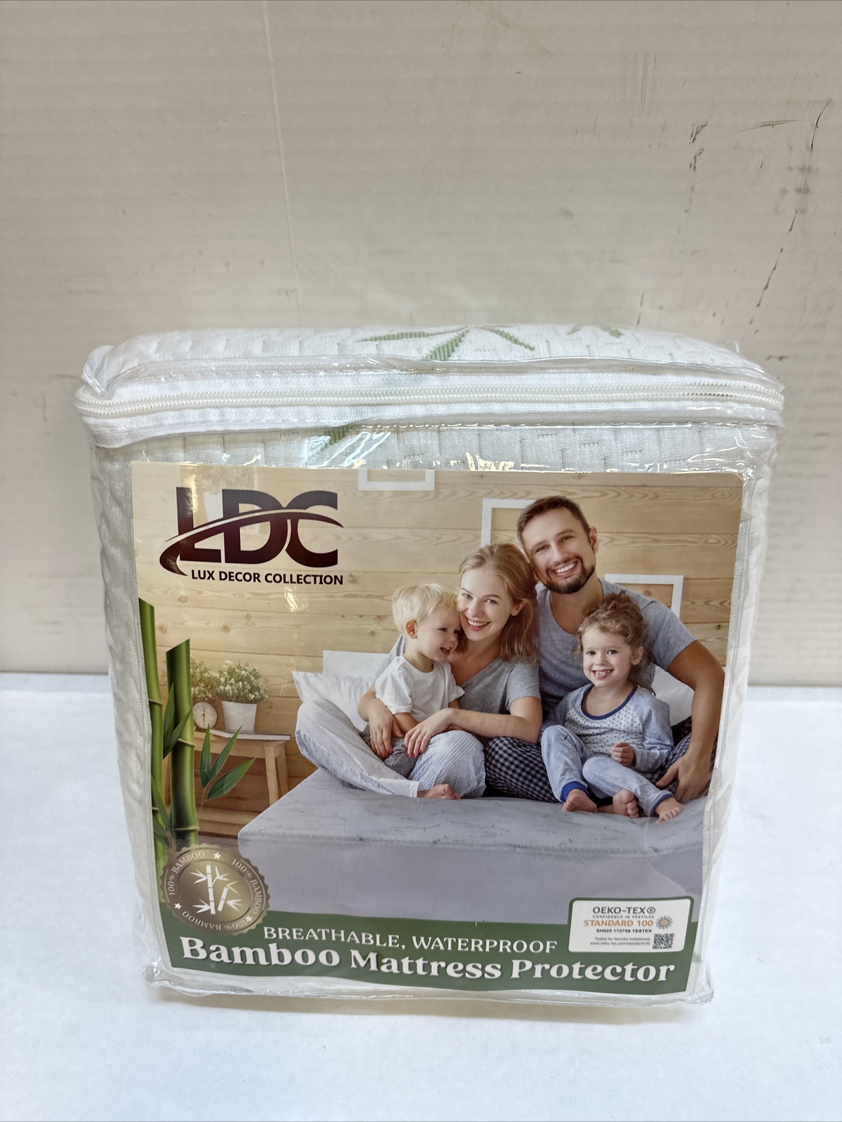 LDC Lux Decor Collection Bamboo Mattress Protector-Queen Size Waterproof Mattres gallery