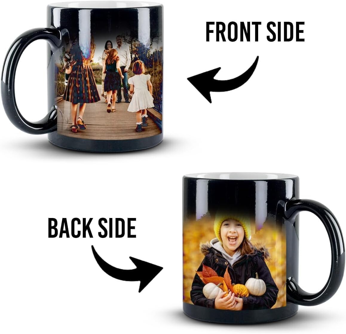 Personalized Ceramic Heat Sensitive Color Changing Coffee Mugs Custom Photo Gift gallery