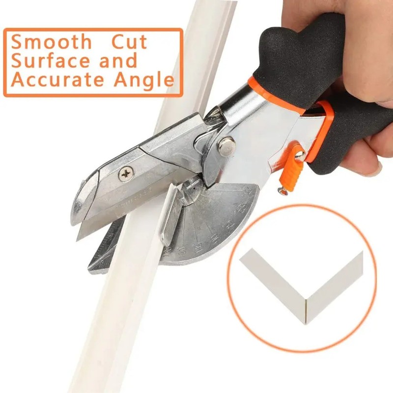 Multi Angle Miter Shear Cutter with 10 Blades, 45°-135° Trim Cutting Tool gallery