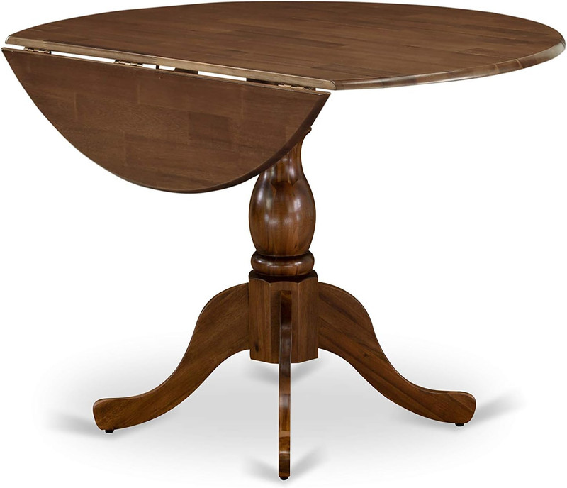 Dublin Kitchen Dining Table - a round Wooden Table Top with Dropleaf & Pedestal gallery