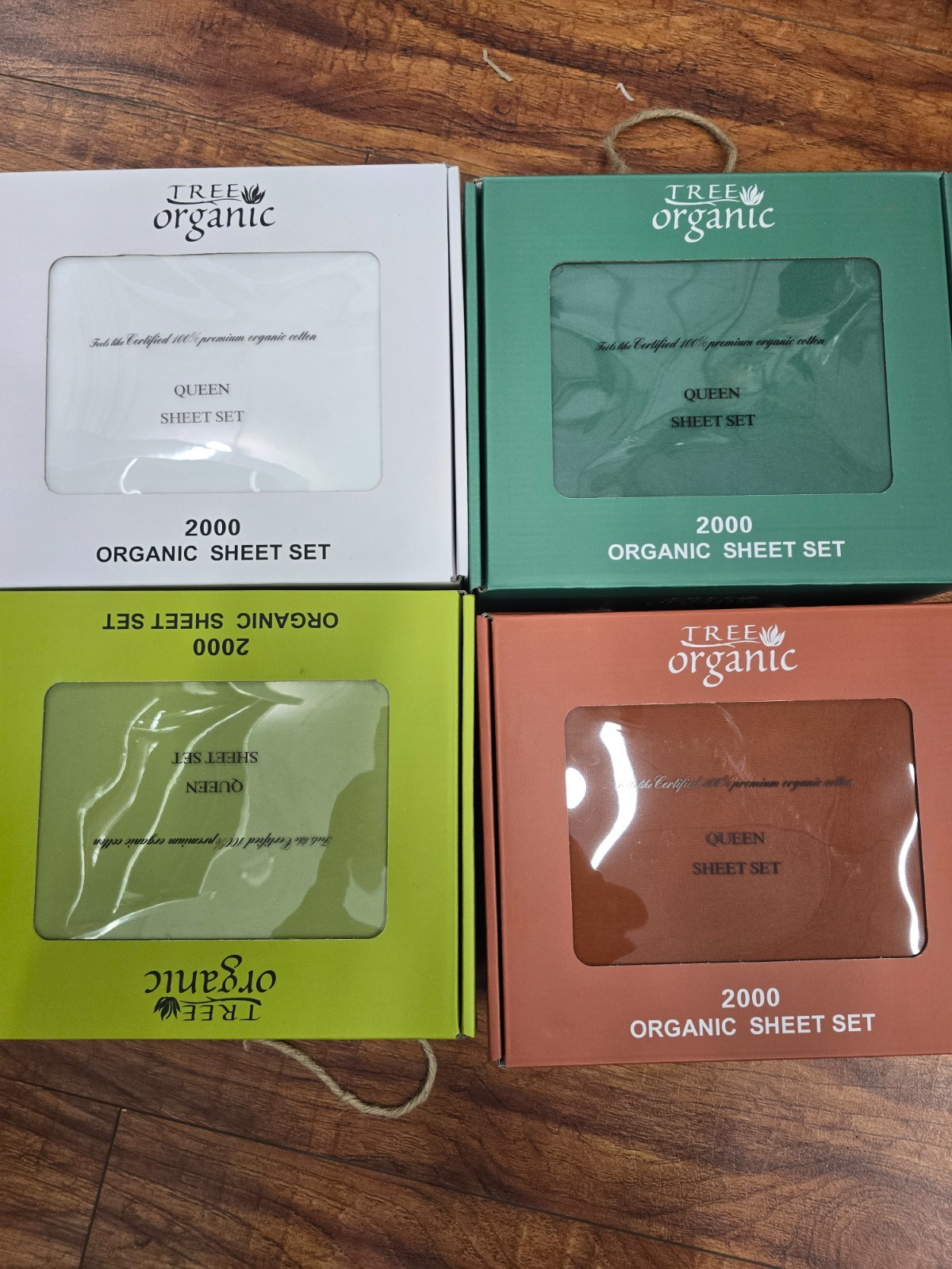 Tree organic sheet set 2,000 thread count 12 different colors all solid gallery