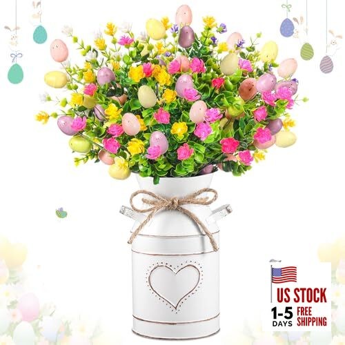 Easter Table Centerpieces Include 3 Easter Egg Floral Picks 5 Eucalyptus gallery