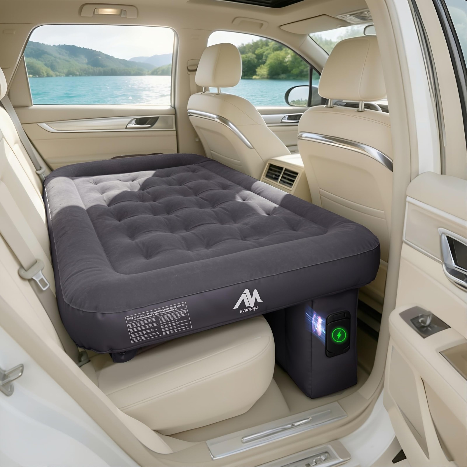 Car Air Mattress Back Seat, Inflatable Car Bed with Built-in Cordless Recharg... gallery