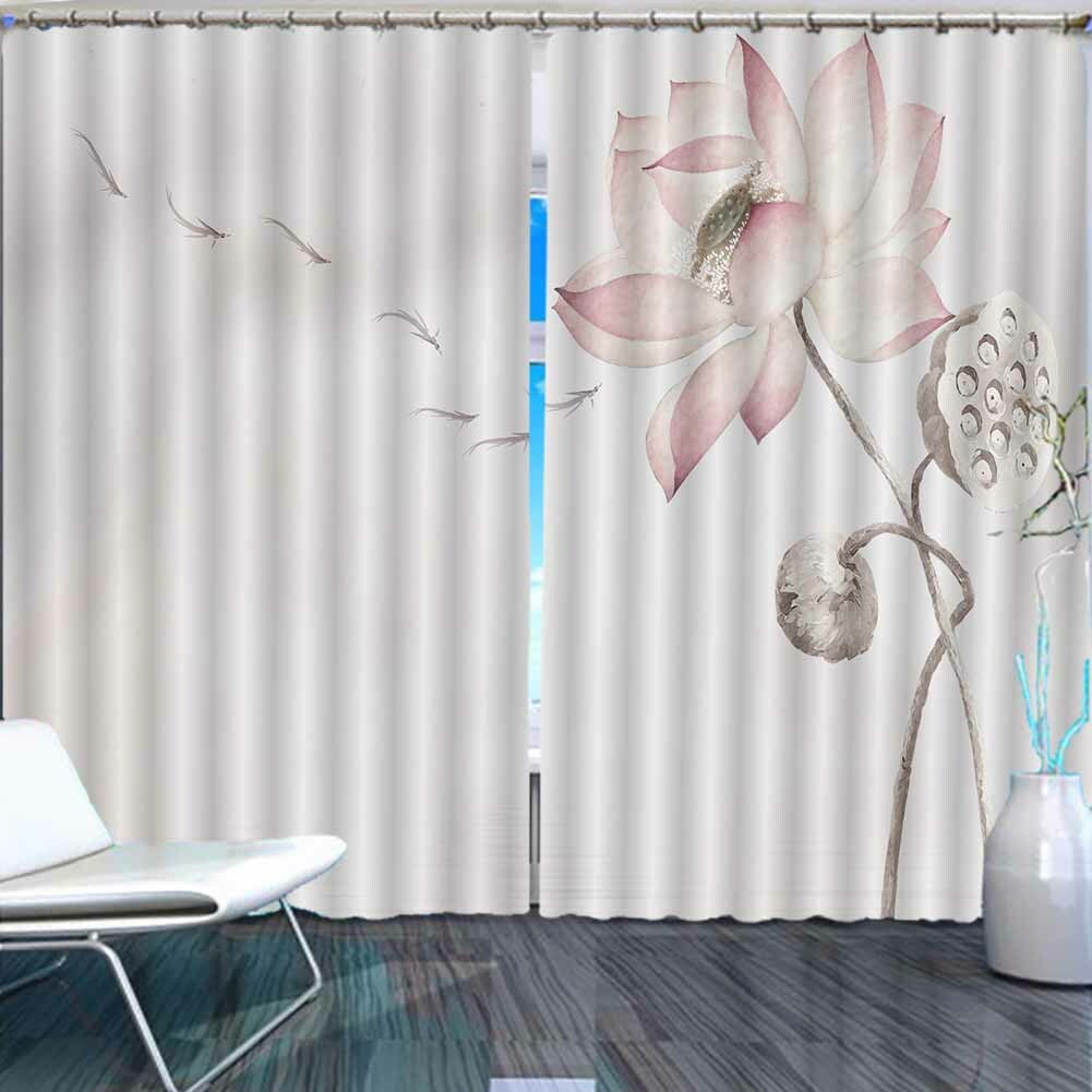 Row Dragonflies Grey 3D Curtain Blockout Photo Printing Curtains Drape Fabric gallery