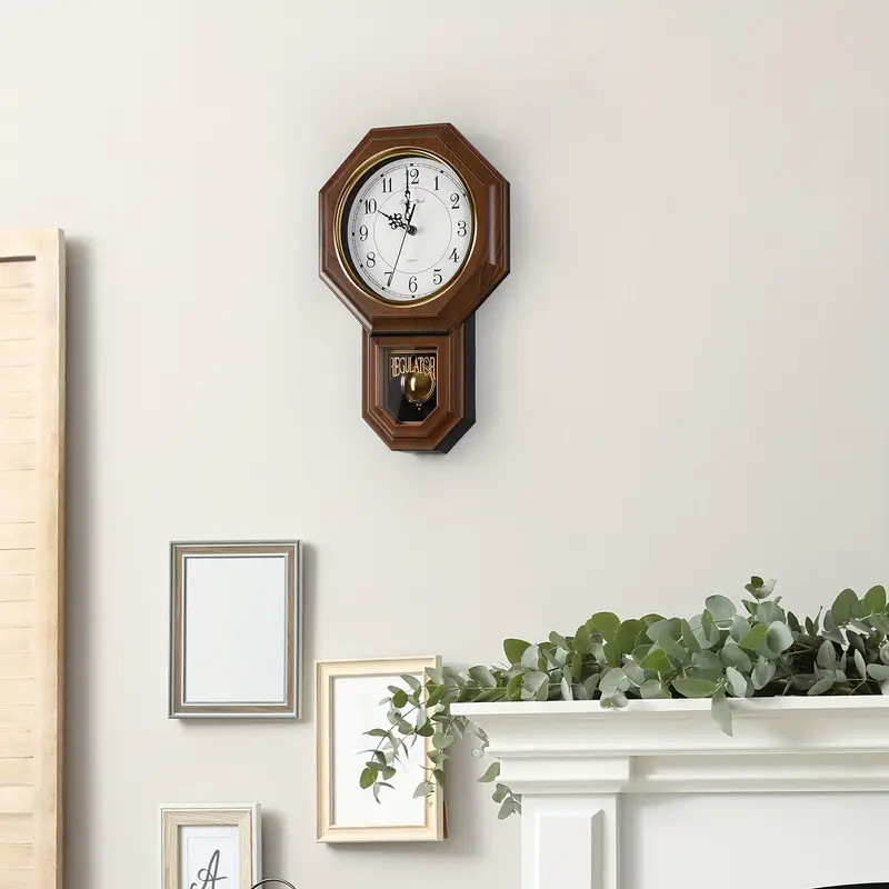 Pendulum Wall Clock with Battery Operated - Decorative Wall Clocks for Decor gallery
