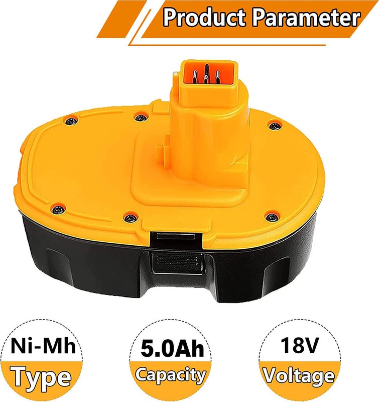 2 PACK 18V 4600mAh Replace For Dewalt 18 VOLT DC9096 DC9098 NiMH Battery NEW gallery