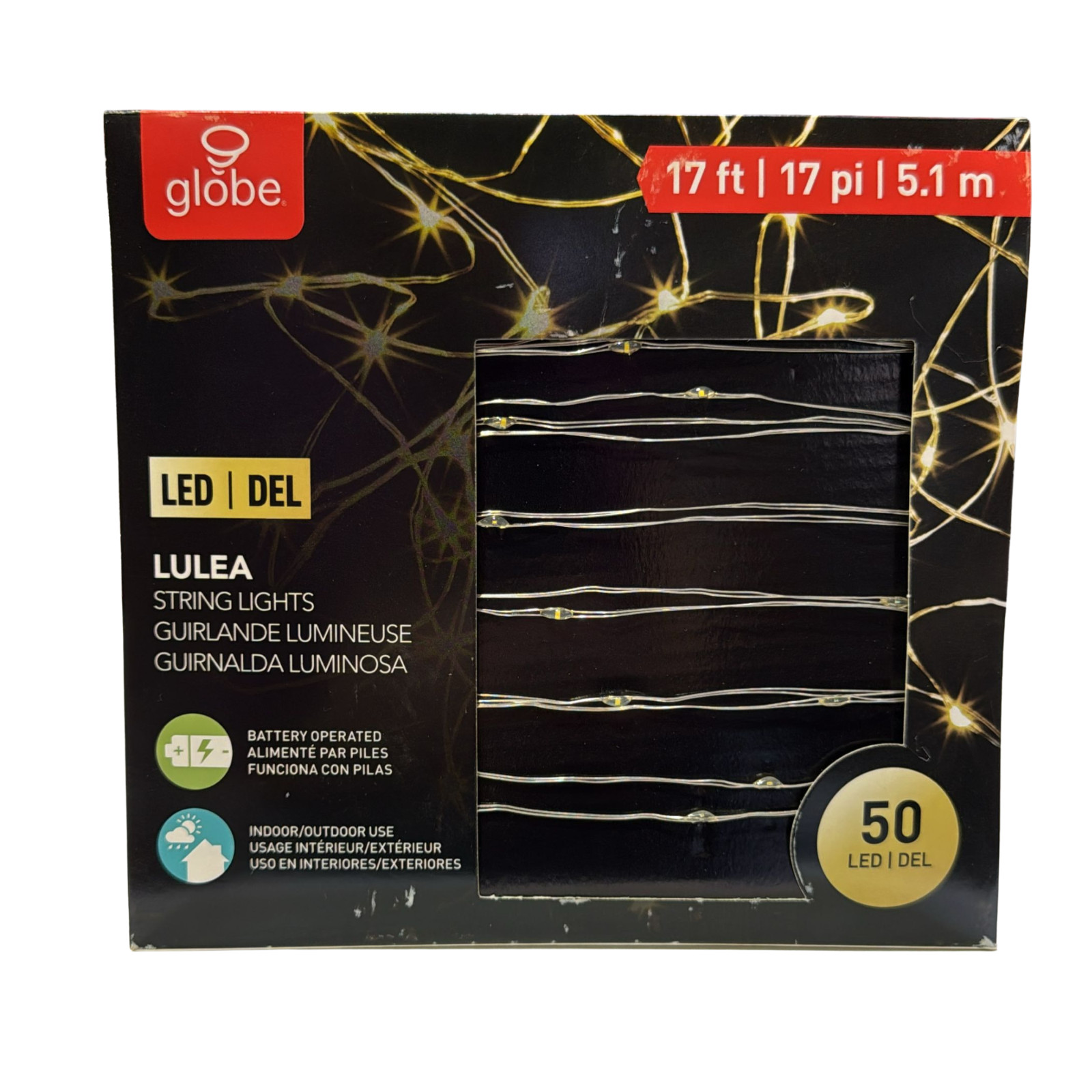 Globe Electric Lulea Collection LED String 50 Light Set - 17 ft - 67854 gallery