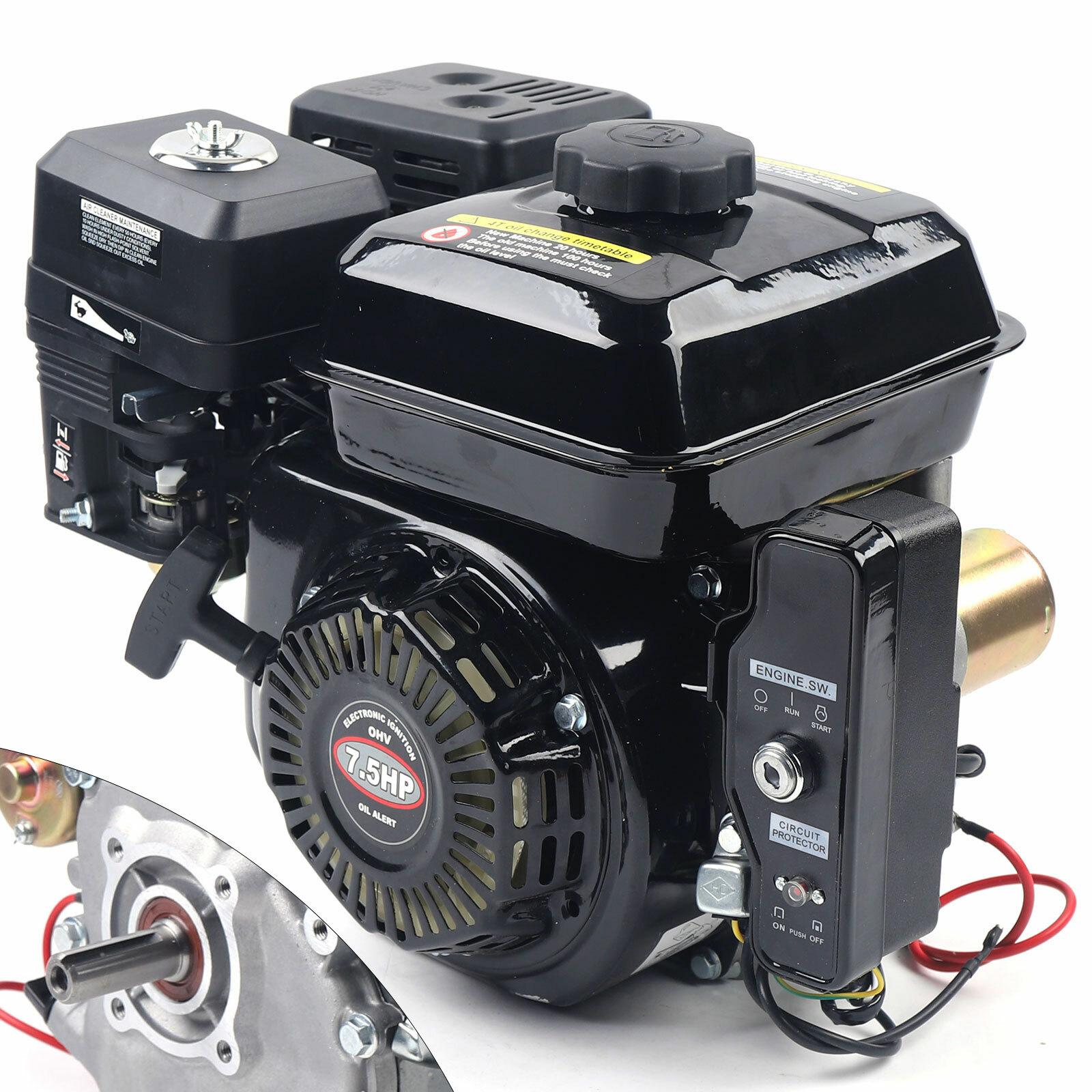 7.5HP Gas Engine 4 Stroke Go Kart Log Splitter Mini Bike Motor 212CC 3600RPM New gallery