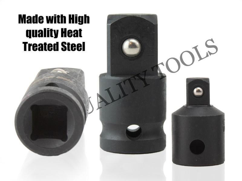 VCT 5pc Impact Socket Adapter & Reducer Cr-V Impact Driver Set gallery