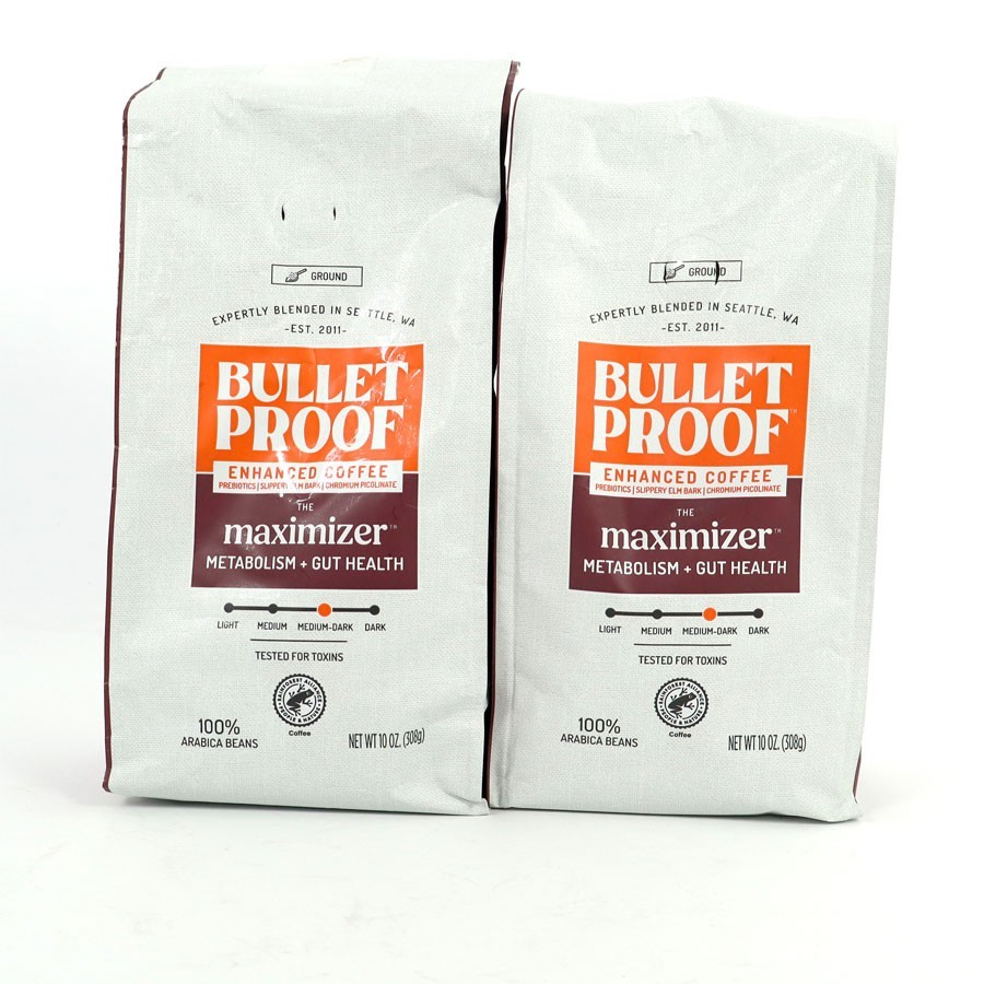 Bullet Proof Enhanced Coffee The Maximizer, Medium Dark, Ground 10 oz BB: 1/2027 gallery