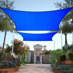 8′ 10′ 12′ Rectangle Square Sun Shade Sail Canopy Fabric Cover Outdoor Patio