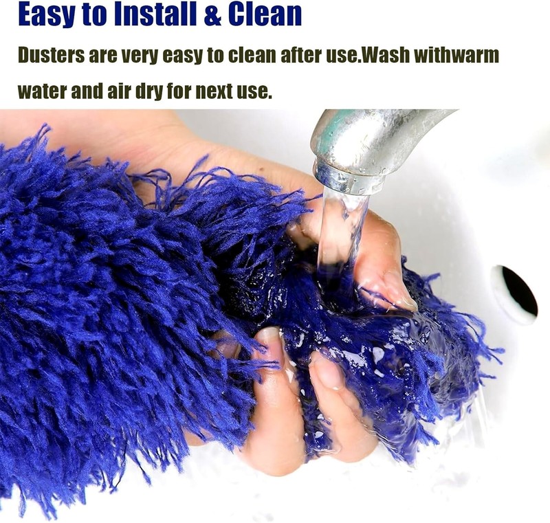 Microfiber Ceiling Fan Duster & Cobweb Cleaning Brush Cleaner Kit Extension Pole gallery