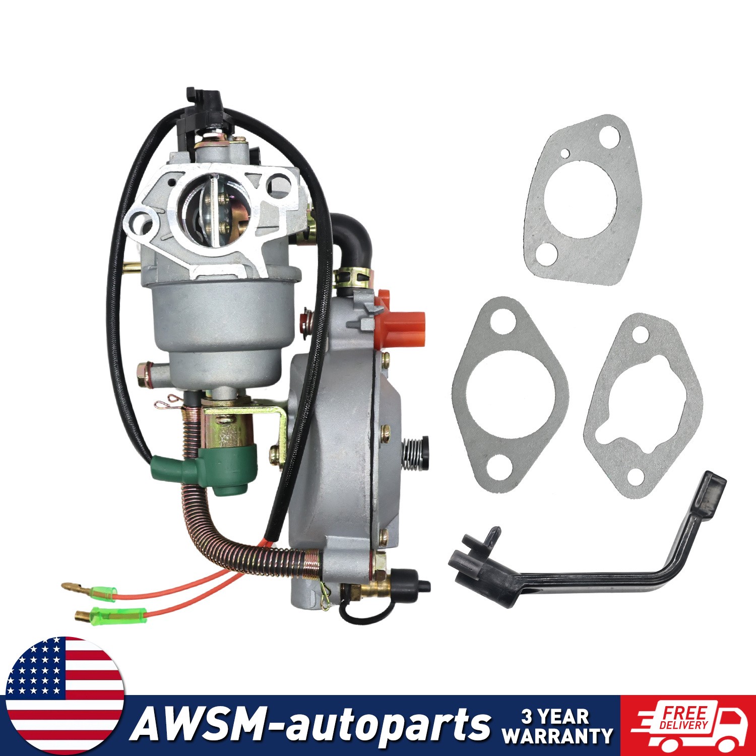 Generator Dual Fuel Carburetor For LPG CNG Conversion kit 5.5KW GX390 188F gallery