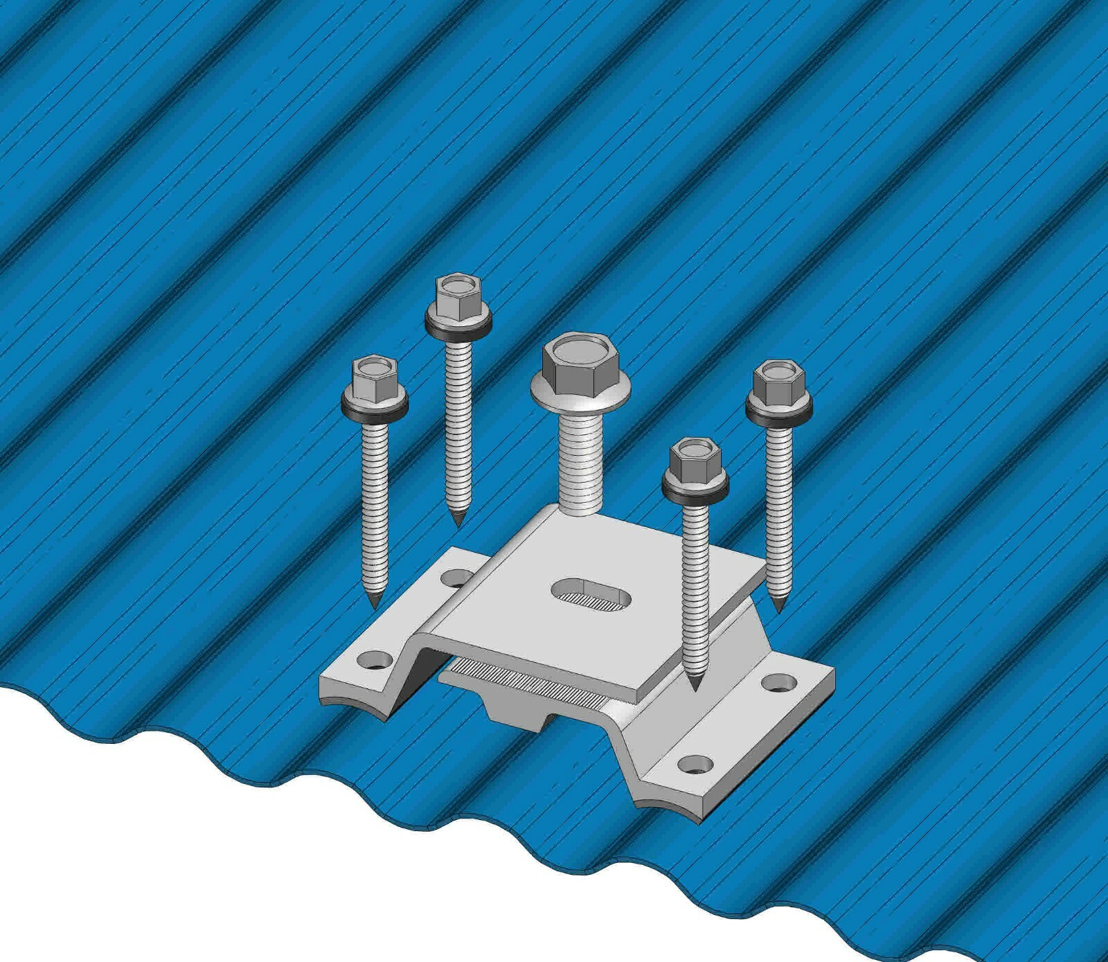 10 MageBracket CL Corrugated Metal Roof Rib Solar Panel Install Mounting Bracket gallery