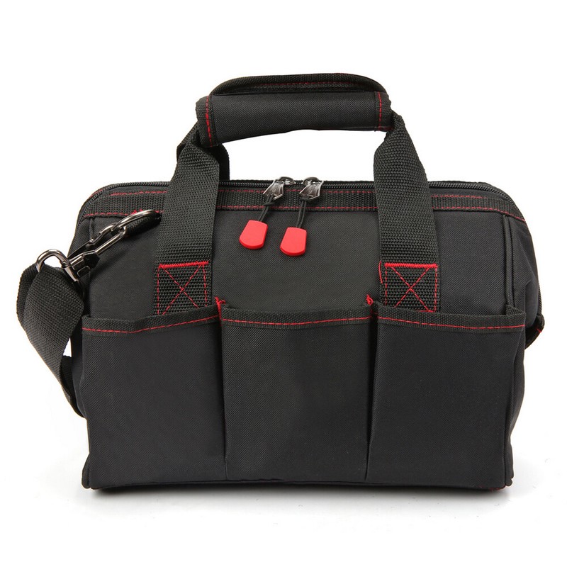 Workpro 12'' Storage Tool Bag Close Top Wide Open Mouth Polyester Double Zipper gallery