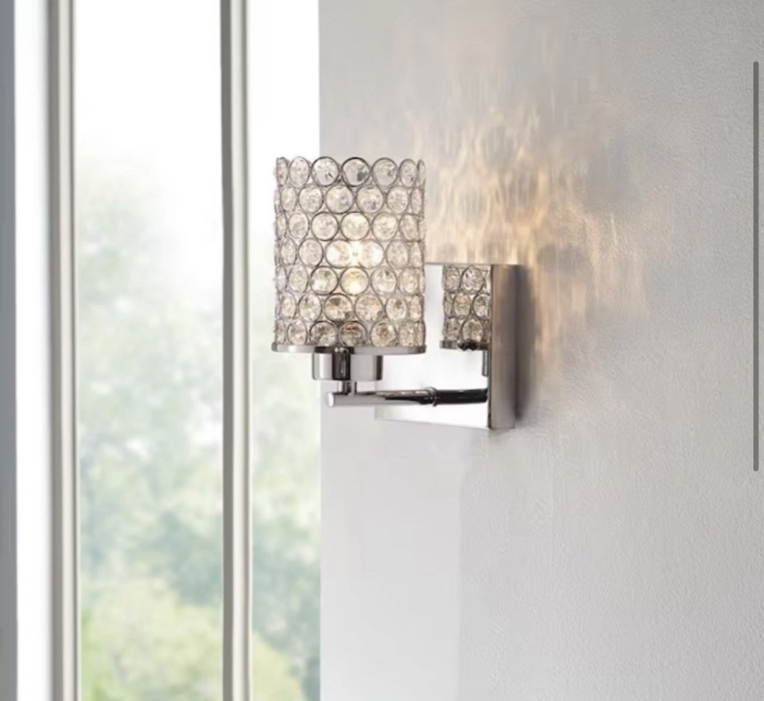 Home Decorators Collection 1-Light Chrome Wall Sconce 1002 433 028 gallery