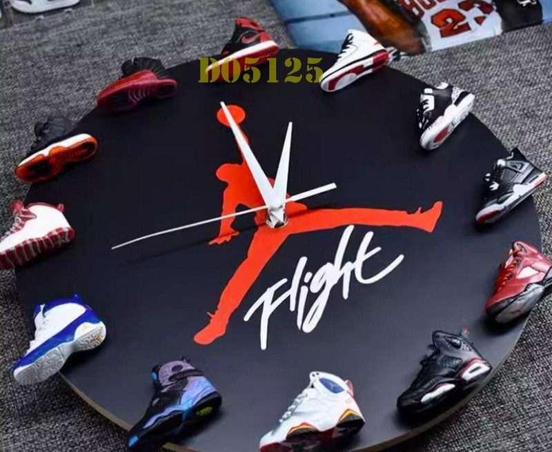 Jordan wall clock mini 3D sneakers Nike AJ Air watch magnet gift basketball NBA gallery