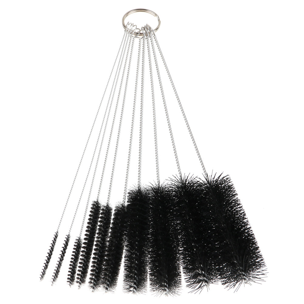 10Pc Nylon Cleaning Brush Set Test Tube Bottle Straw Washing Cleaner Bristle Ki gallery