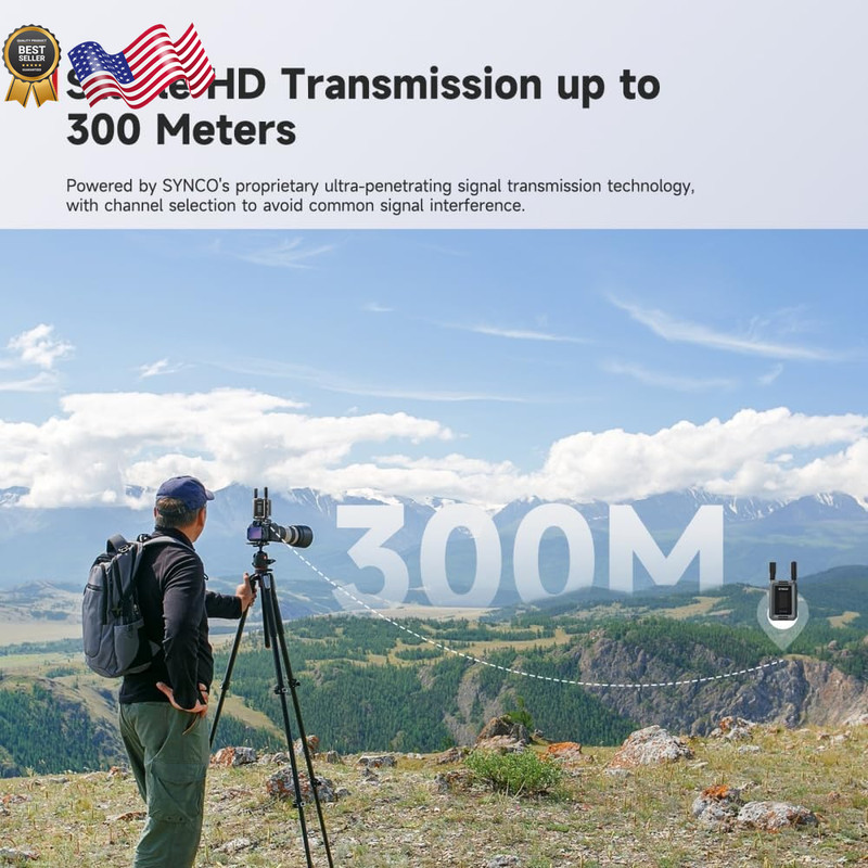 Synco Xvision Video Transmission System HD 300 Meters 1080P 60fps HDMI Transm gallery