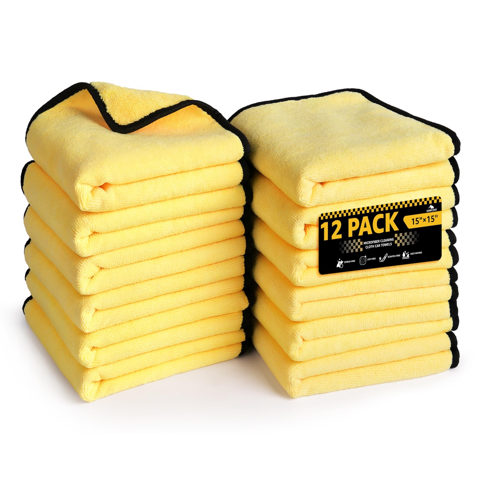 12-Pack Microfiber Cleaning Cloth, Car Drying Towels Car Detailing– XL Microf... gallery