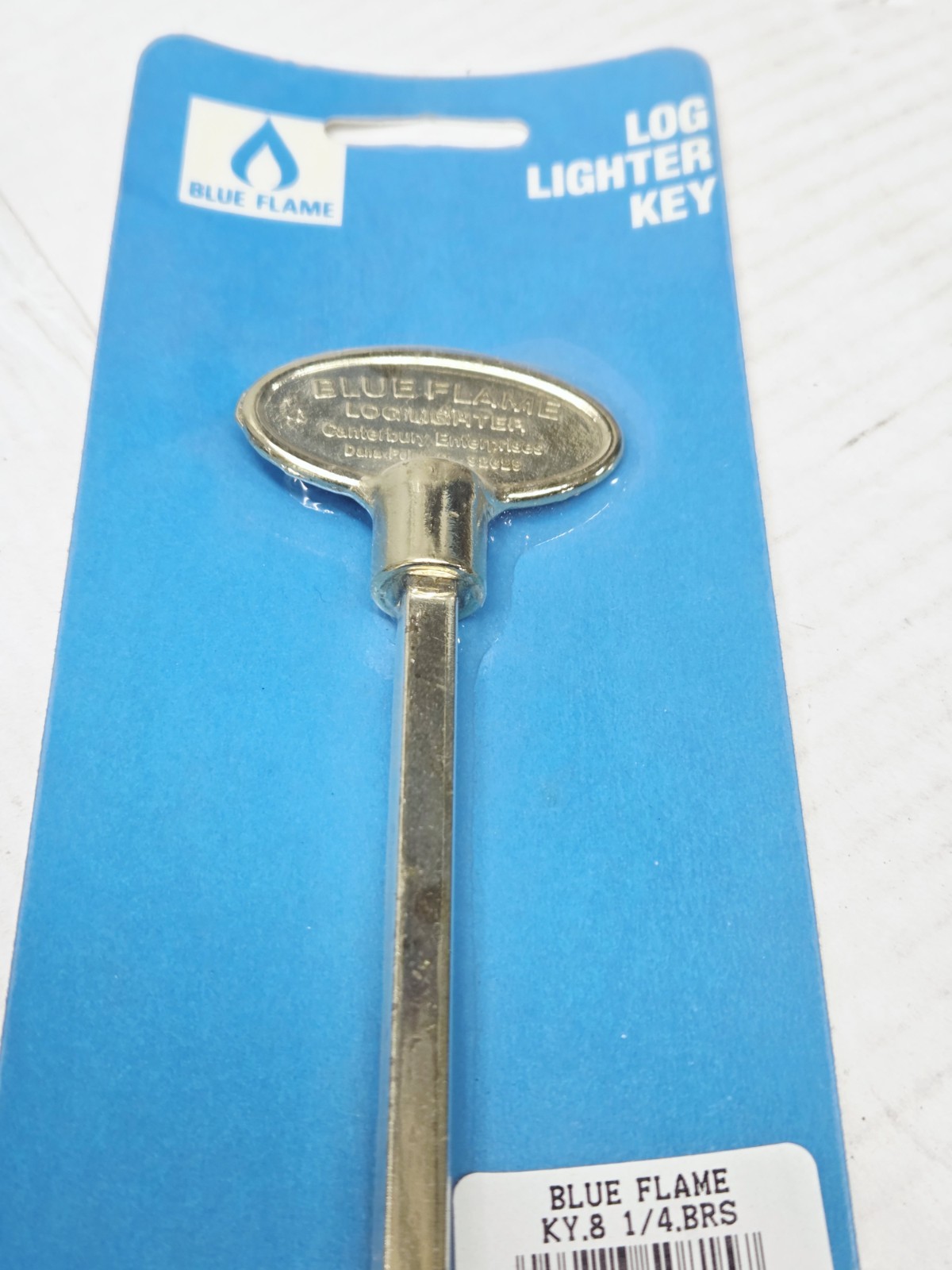 Blue Flame Log Lighter Key - Brass Color 1/4” Socket Approx. 8”L gallery
