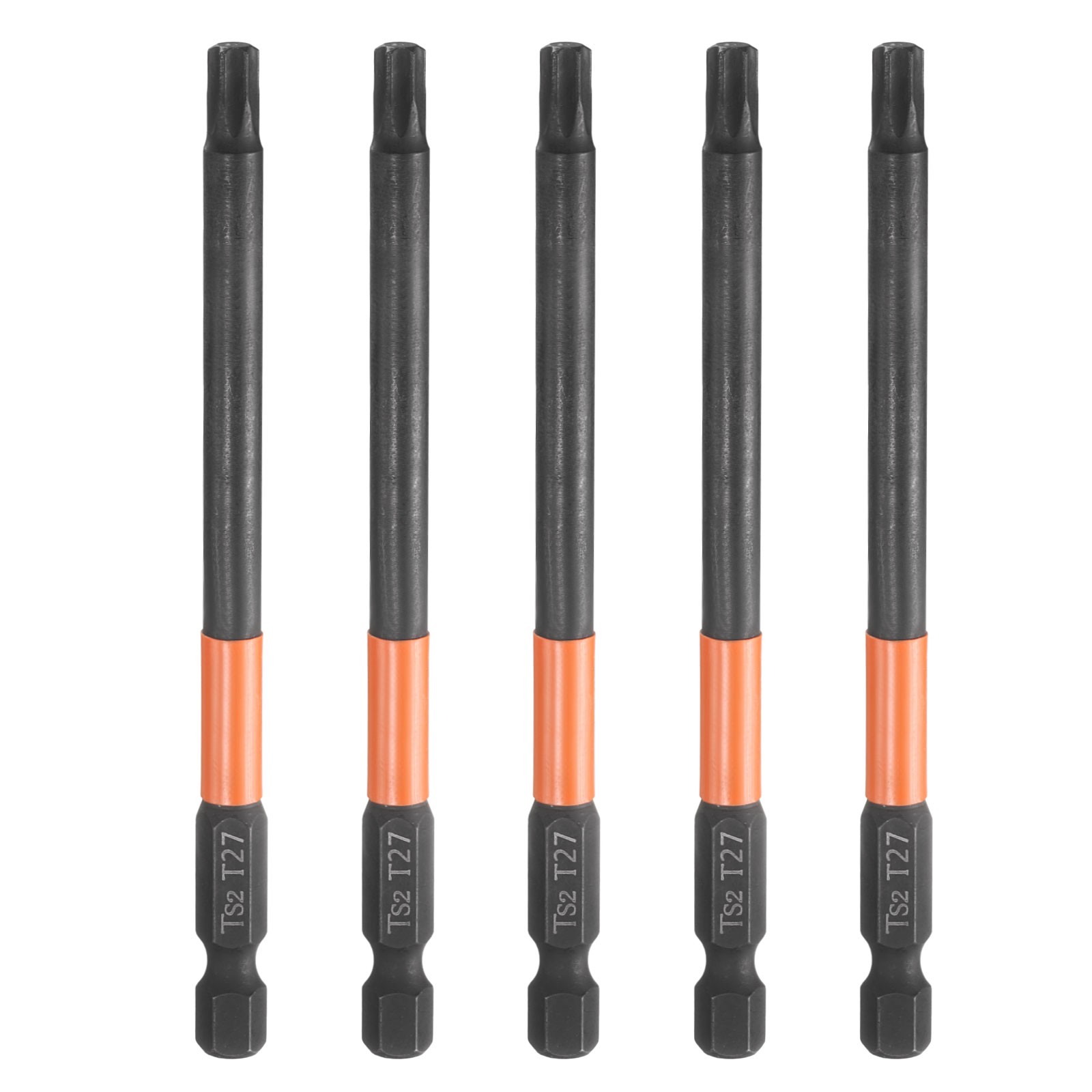 5pcs T27 Torx Head Screwdriver Bit 4" Long 1/4" Hex Shank Magnetic Screw Driver gallery