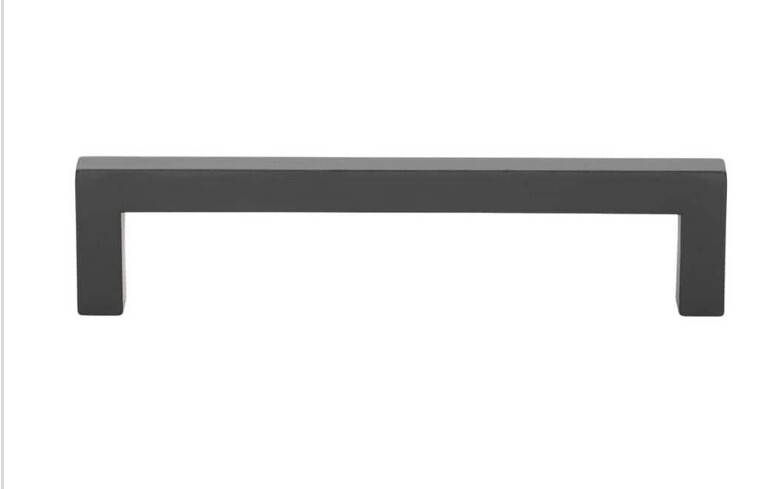 5 in. Matte Black Solid Square SlimCabinet Drawer Bar Pulls (10-Pack)lot#15 gallery