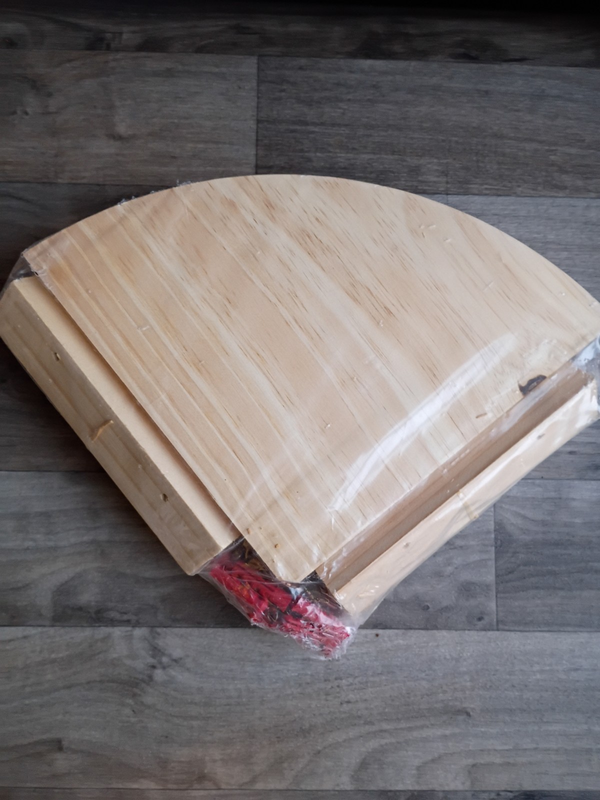 Floating Corner Shelf 8 X 8" Fast Installation Kit Solid Pine Wood Shelves Home gallery