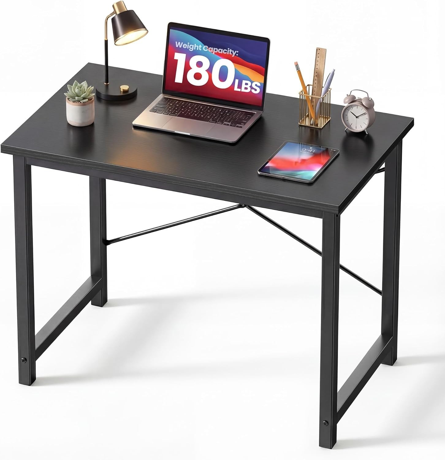 31 Inch Computer Desk Home Office Study Writing Table Gaming Workstation Black gallery