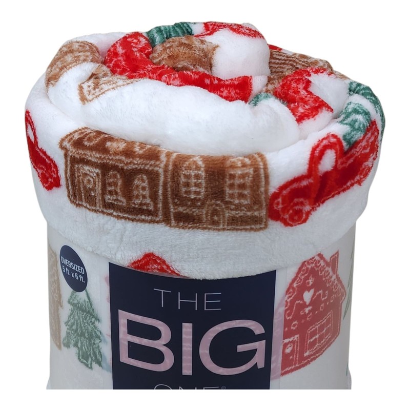 The Big One Oversized Plush Throw Blanket Holiday Design 5' x 6' Tawny Brown gallery