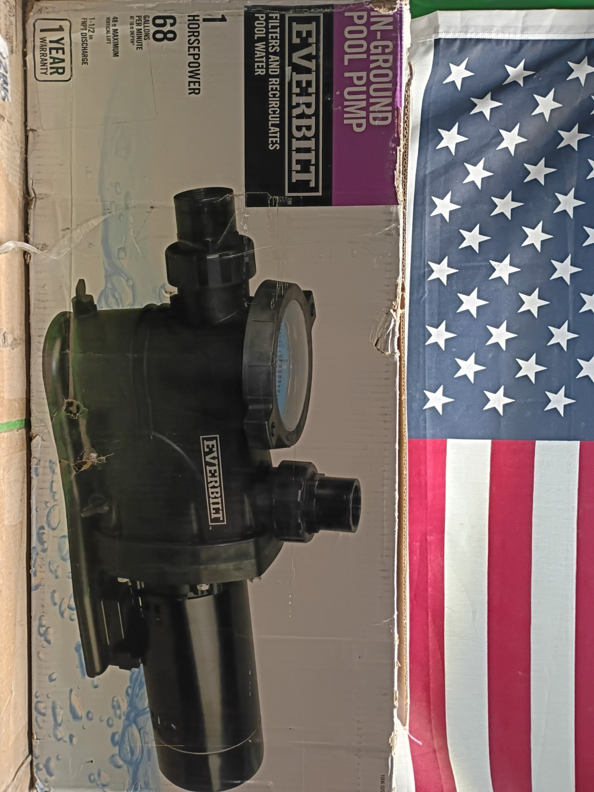 Everbilt 1 HP Pool Pump InGround 2 Speed 230V (Model SPP10002-2SP) OPEN BOX gallery