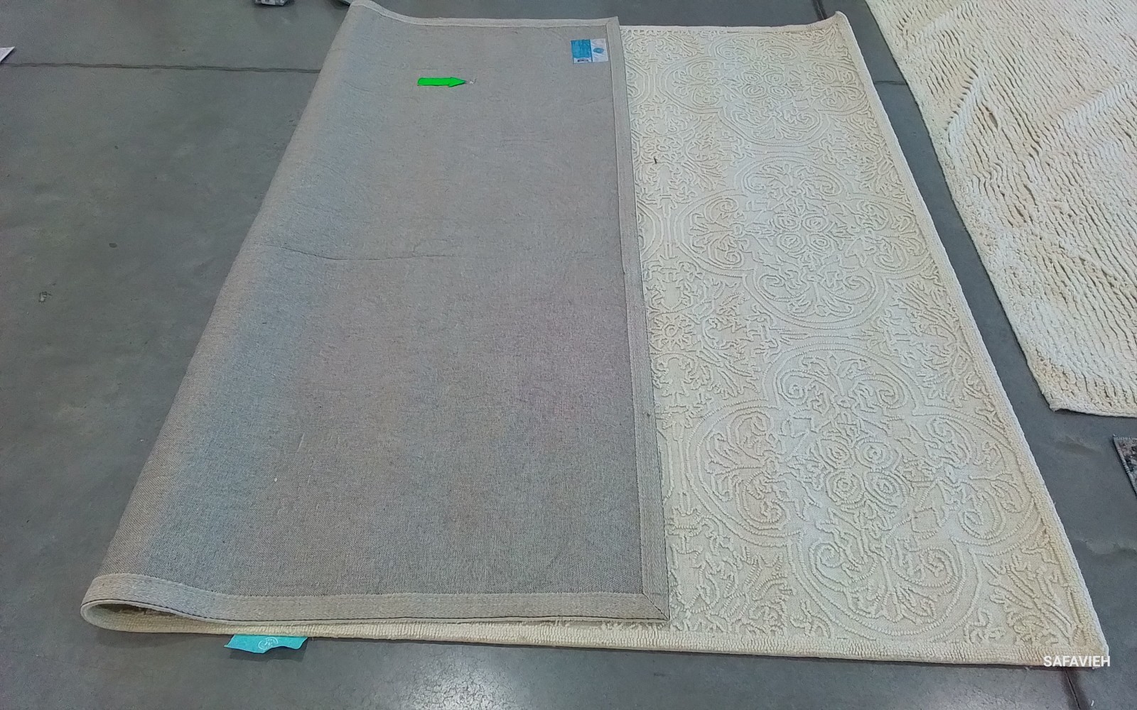 IVORY 8'-0" x 10'-0" Broken Thread Rug, Reduced Price 1172775378 TRC101C-8 gallery