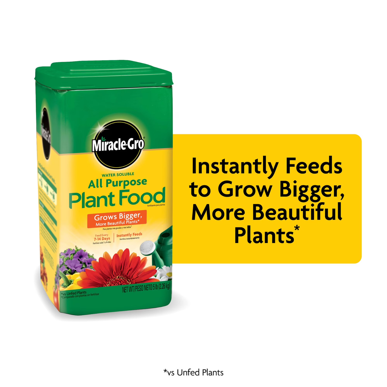 Miracle-Gro Water Soluble All Purpose Plant Food, For All Plant Types, 5 lbs. gallery
