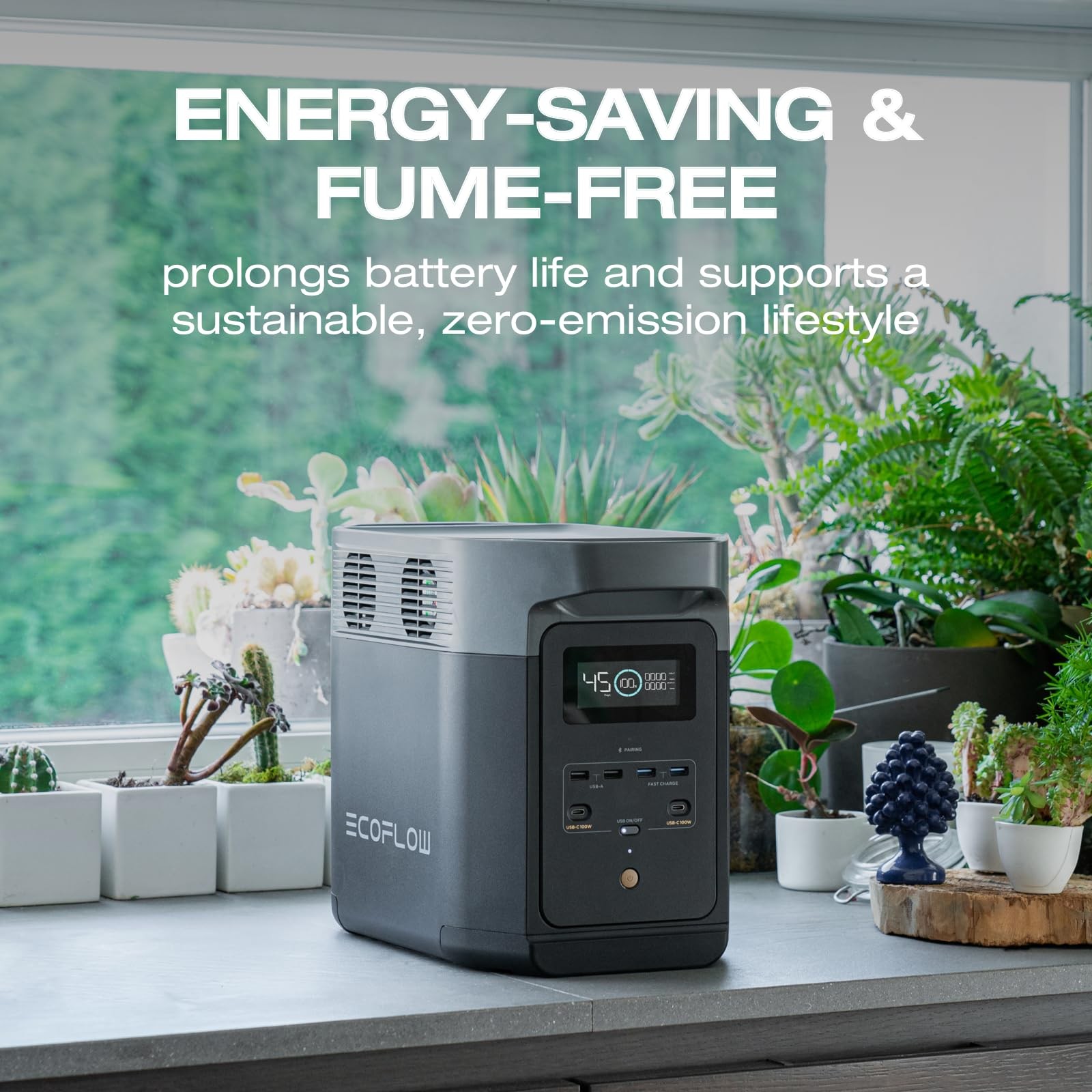 EF ECOFLOW Solar Generator Delta 2 with 220W Solar Panel, 1024Wh LFPLiFePO4 B... gallery