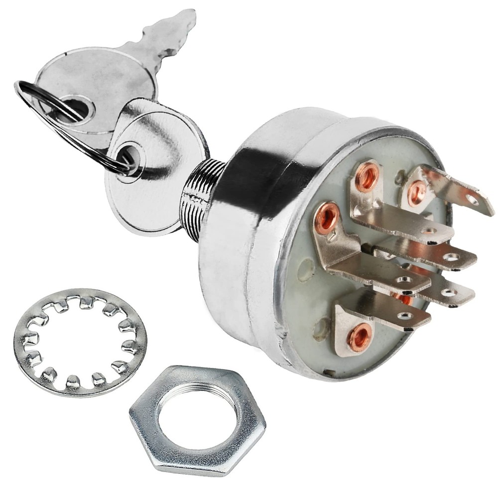 Ignition Switch Compatible with Exmark Lazer Z, Z XP & Toro Z 500, Grey