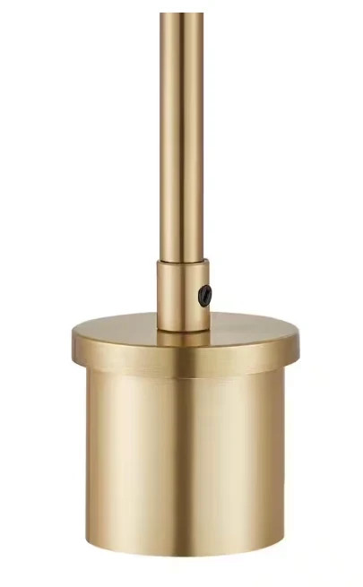 Pendant Light Kit with Partial Down Rod and Adjustable Height Wire Brushed Gold gallery