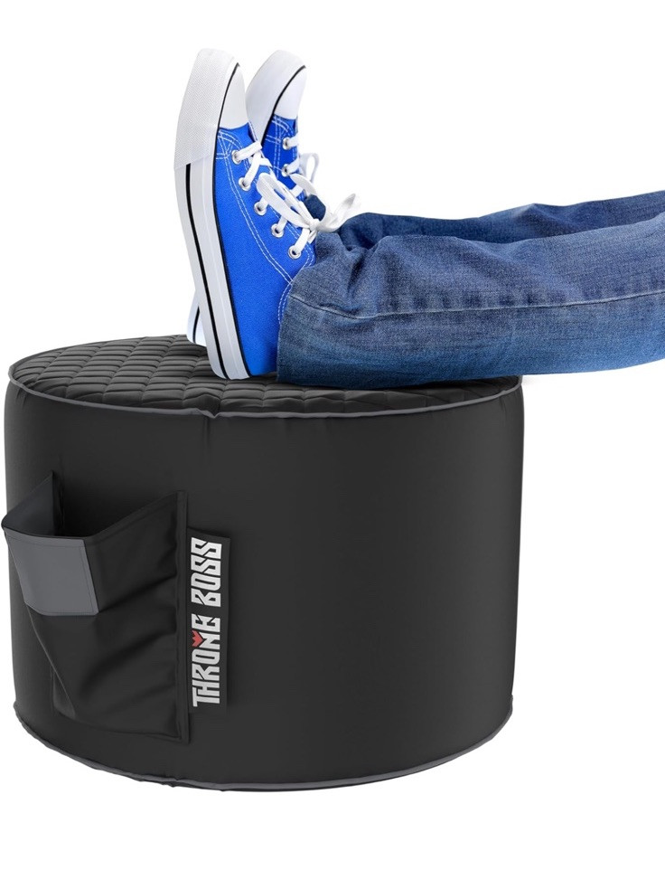 Throne Boss Gaming Footstool (Cover Only, No Filling) For Matching Gray Chair gallery