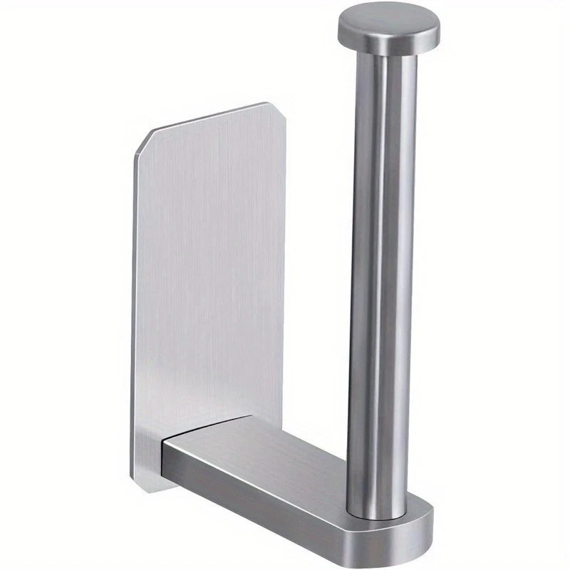 Toilet Paper Holder Wall Mount Tissue Handle Stainless Steel, Bathroom, Kitchen gallery