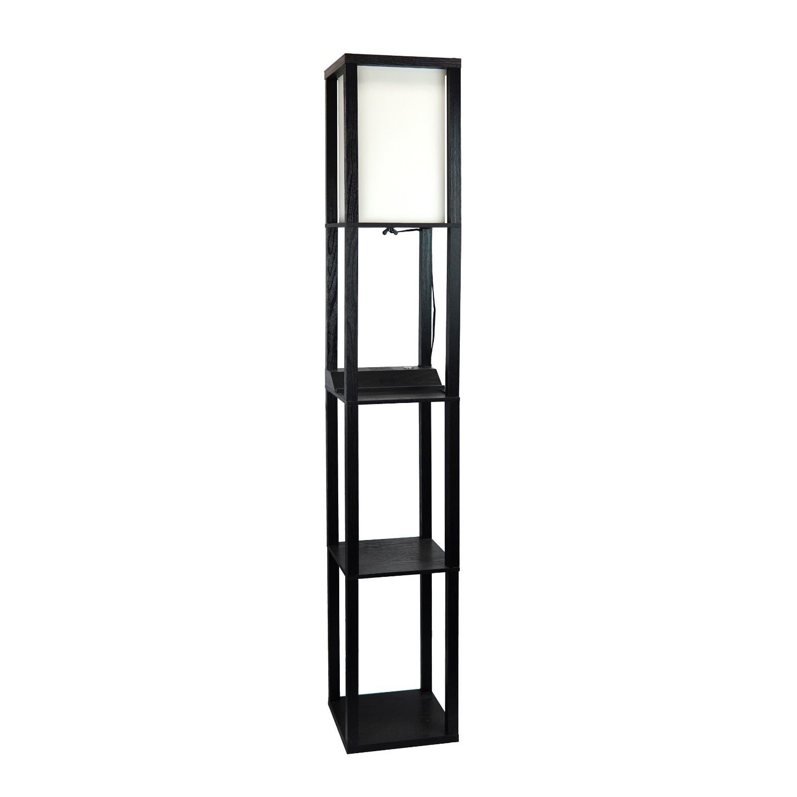 63'' Column Floor Lamp with USB Ports and Wireless Charger gallery