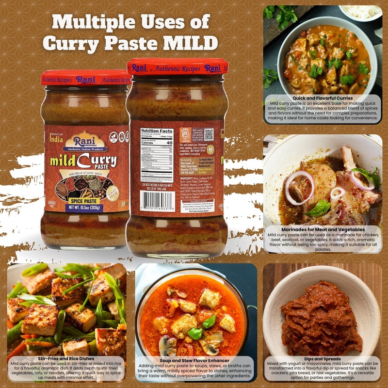 Rani Curry Paste MILD (Spice Paste) 10.5oz (300g) Glass Jar gallery