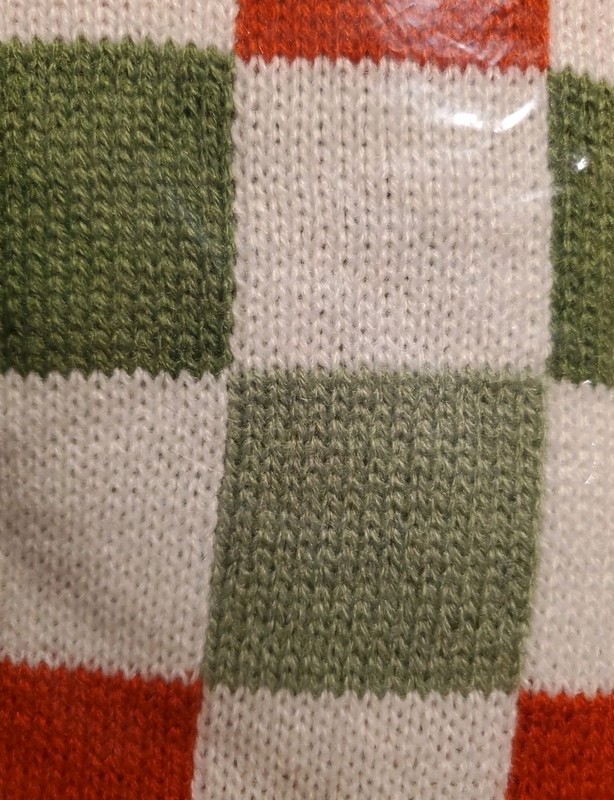 mDesign 52" Festive Checkered Knit Jacquard Christmas Tree 🎄 Skirt, Tie Closure gallery