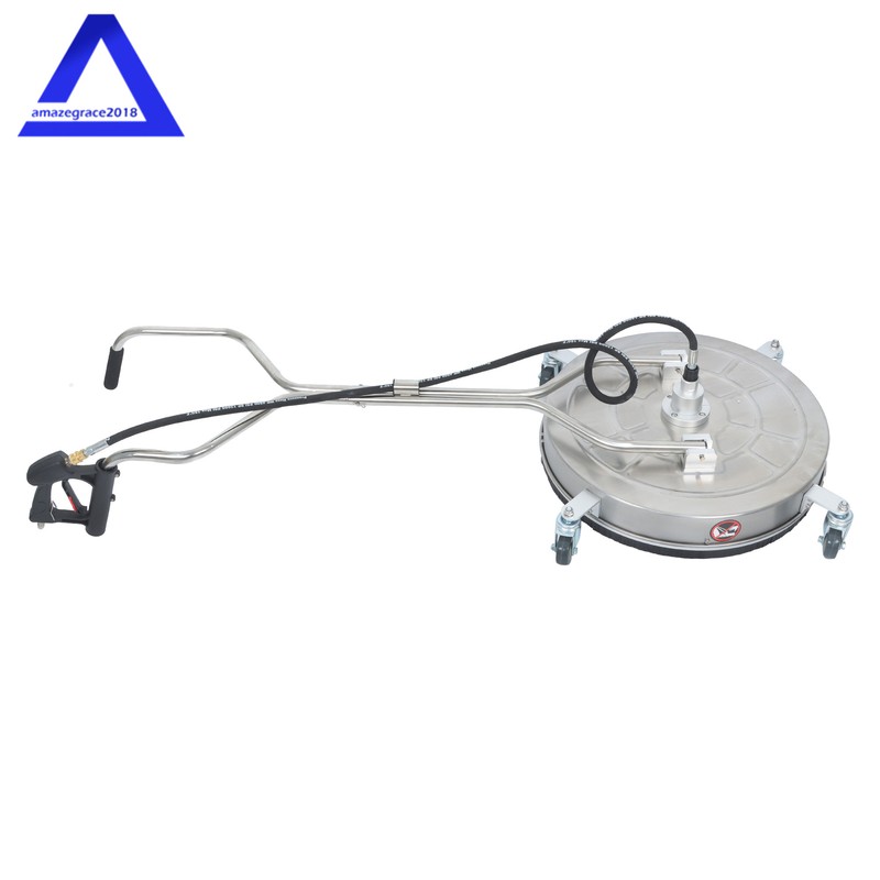 6000 PSI Pressure Washer Surface Cleaner 24" w/ Handles & Wheels Quick Connect gallery